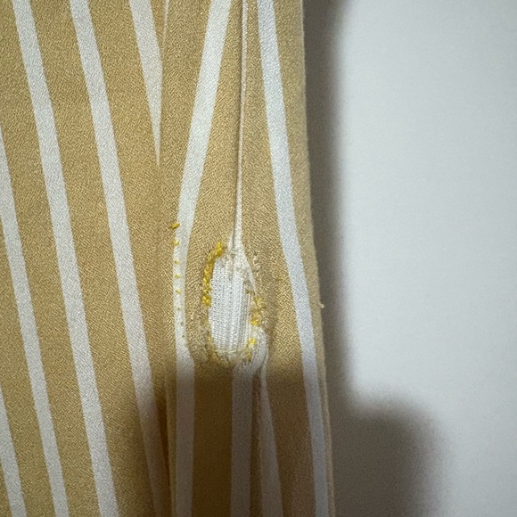 Adriana Degrease Striped Cream Wide Leg Pants - Picture 8 of 8